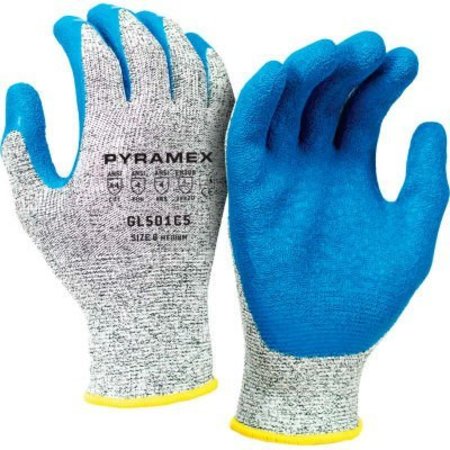 PYRAMEX GL501C5 Series Crinkle Latex Gloves, Size 2X Large - Pkg Qty 12 GL501C5X2